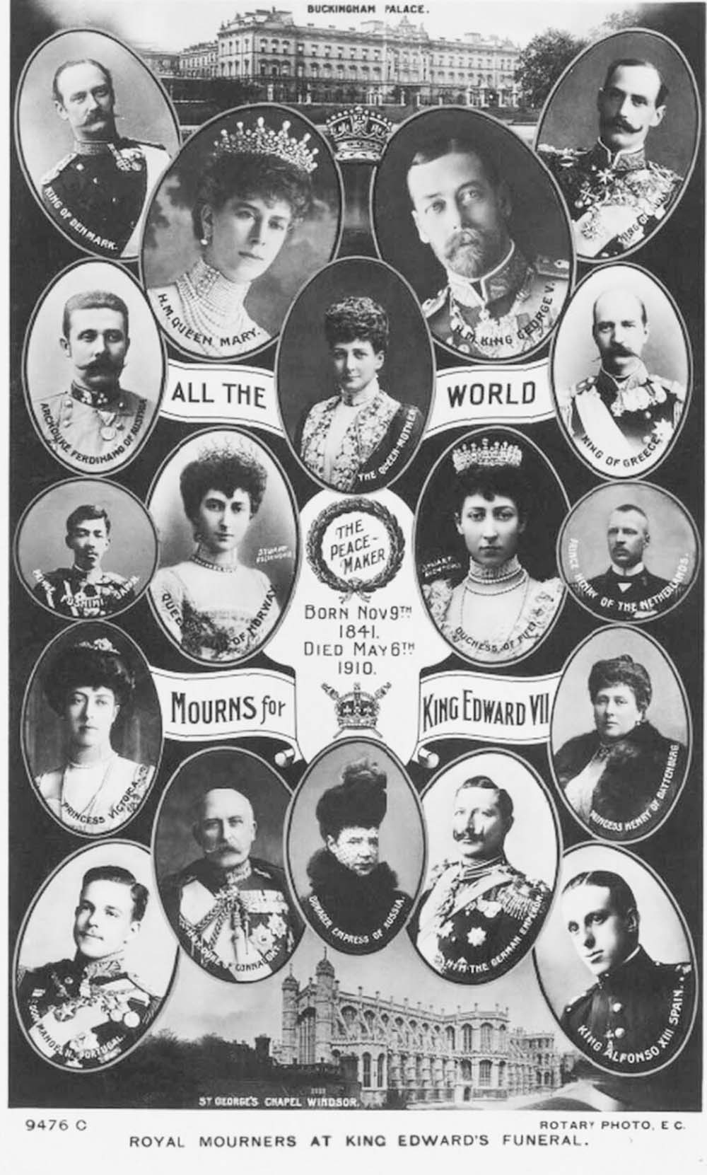 Nine Kings in one photo, 1910