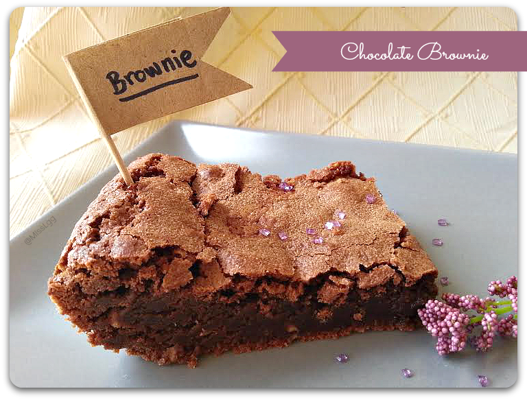 brownie de chocolate negro receta / dark chocolate brownie recipe