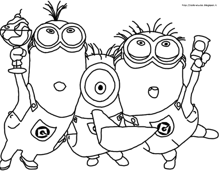 minions coloring pages banana split - photo #22