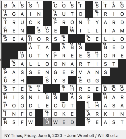 Disturbance crossword clue