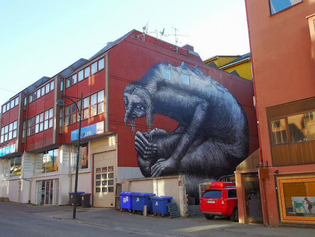 British Street Artist Phlegm Paints A New Urban Mural In Northern Norway. 2