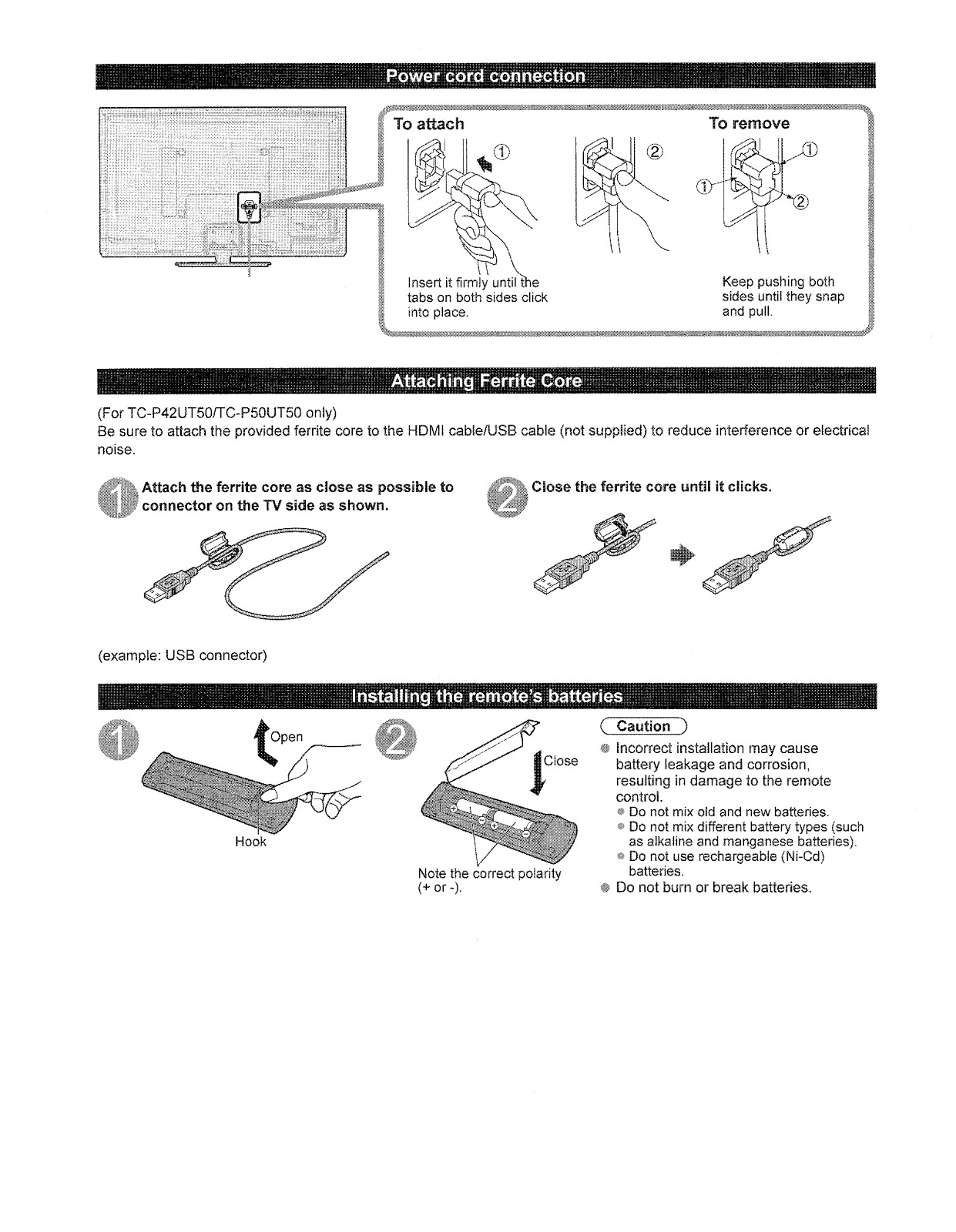 Master Electronics Repair ! PANASONIC N2QAYB000704 REMOTE CONTROL FOR TCP60UT50 MANUAL