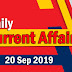 Kerala PSC Daily Malayalam Current Affairs 20 Sep 2019