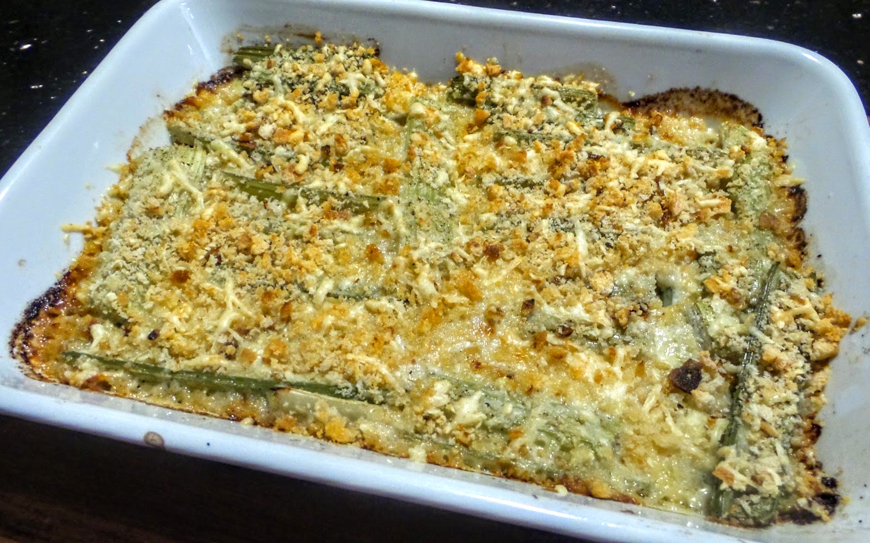 HAPPY RETIREE'S KITCHEN CELERY GRATIN