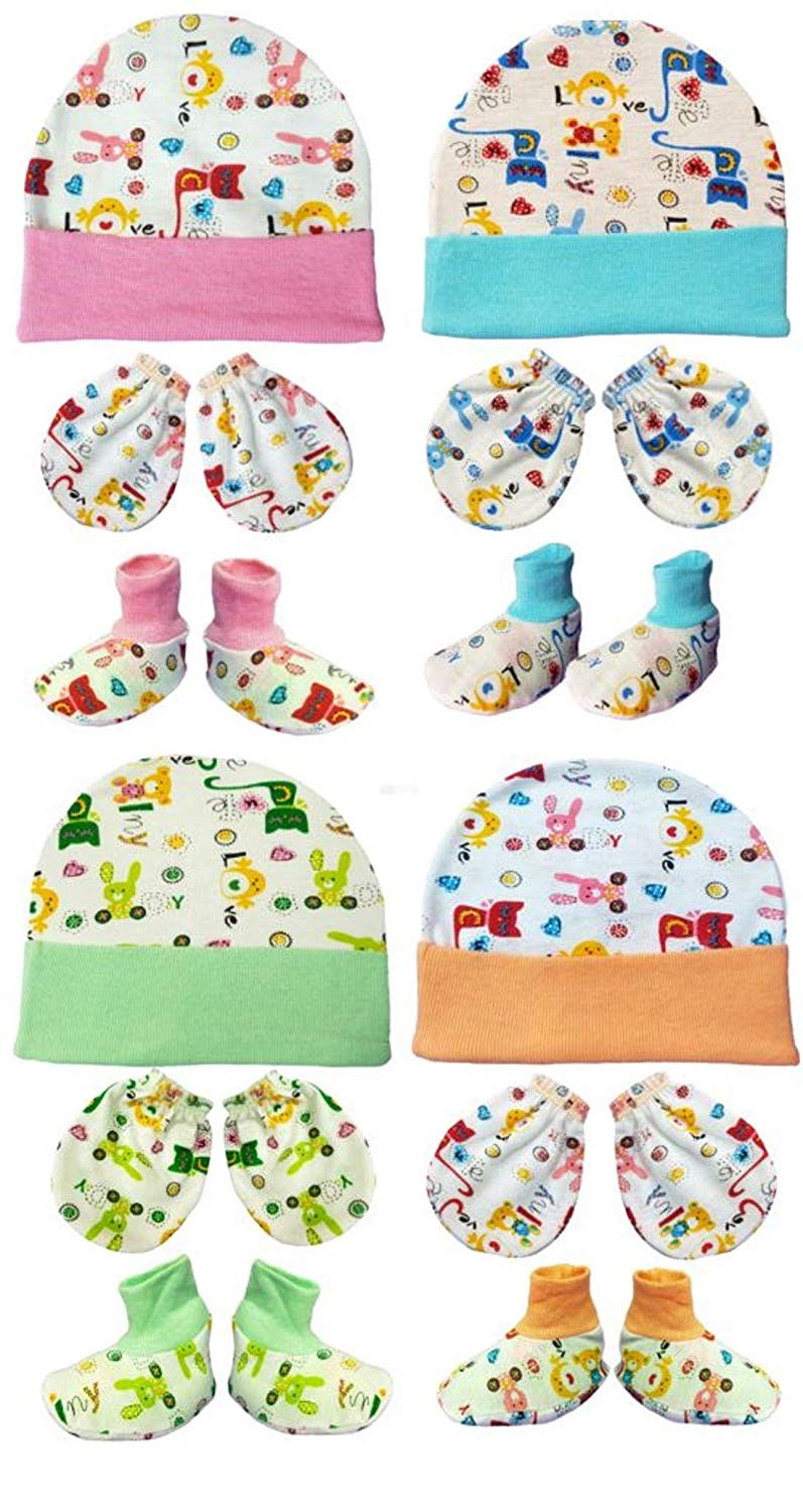 BRANDONN Assorted Mitten Set For Babies Winter Cloths For Baby