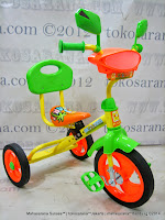 Sepeda Roda Tiga PMB 920 BMX Safari Musik - Sandaran Orange