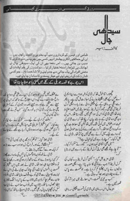 Seehdi chaal novel by Kashif Zubair (Shami Taimoor Series) Online Reading