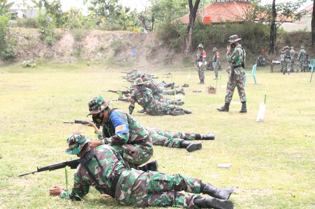Meski Pandemi Covid-19, Kodim Sragen Tetap Melaksanakan Latihan Menembak