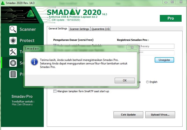 Serial Number Smadav Pro 14 3 Full Version Working 2020 West Papua