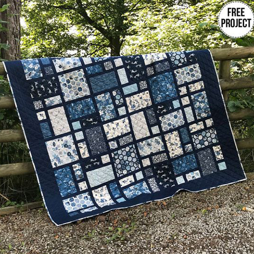 Quilting Land Indigo Quilt