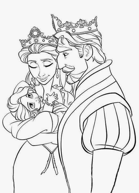 Ausmalbilder Disney Prinzessin Rapunzel