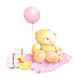 Abecedario de Osita de Peluche con Globo. Teddy Bear with Balloon Abc.