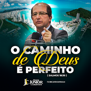Criação de Cartaz para Pastor Júnior Cardoso - Frase Bíblica