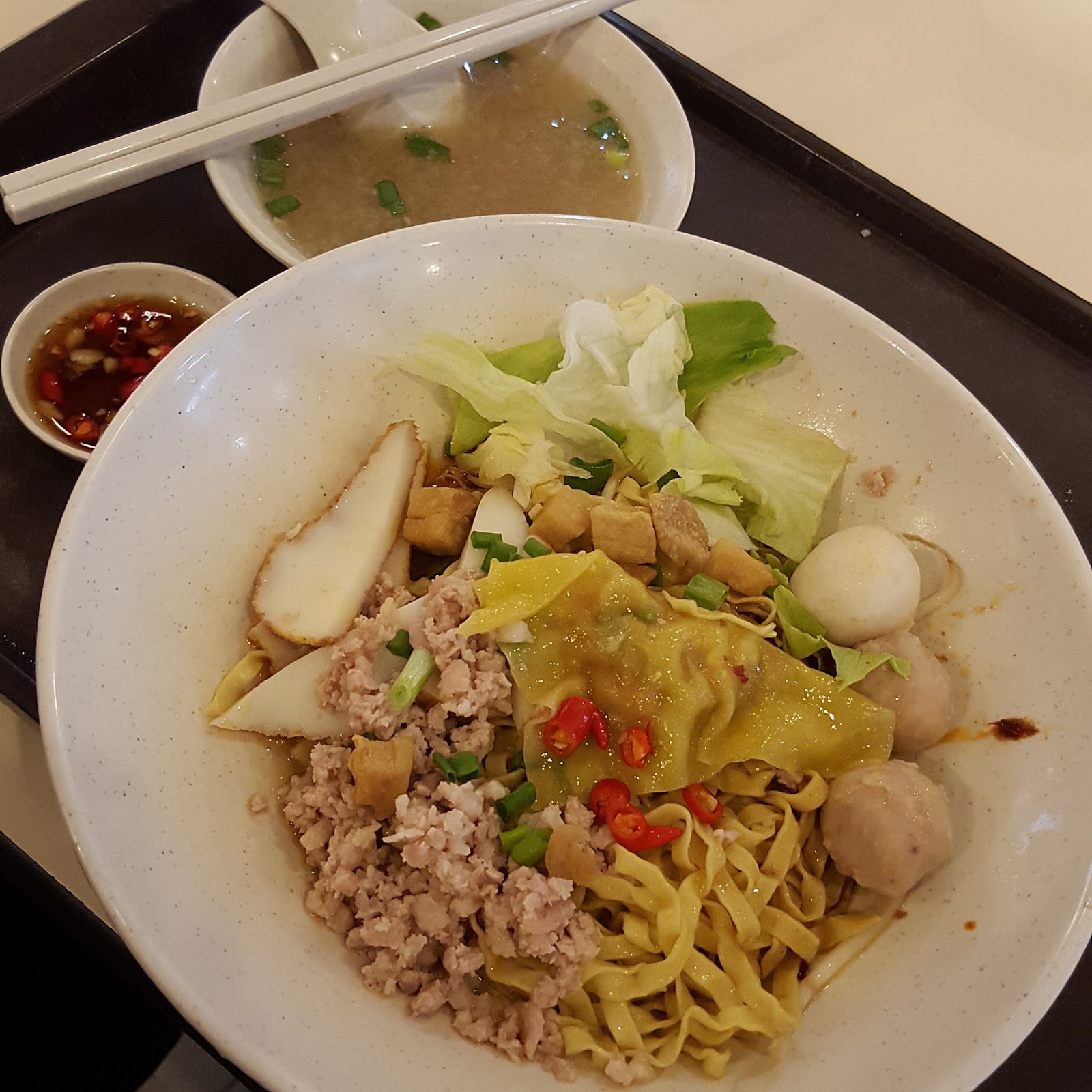 FoodieFC Parklane Teochew Mushroom Minced Meat Noodle (Bras Basah Complex)