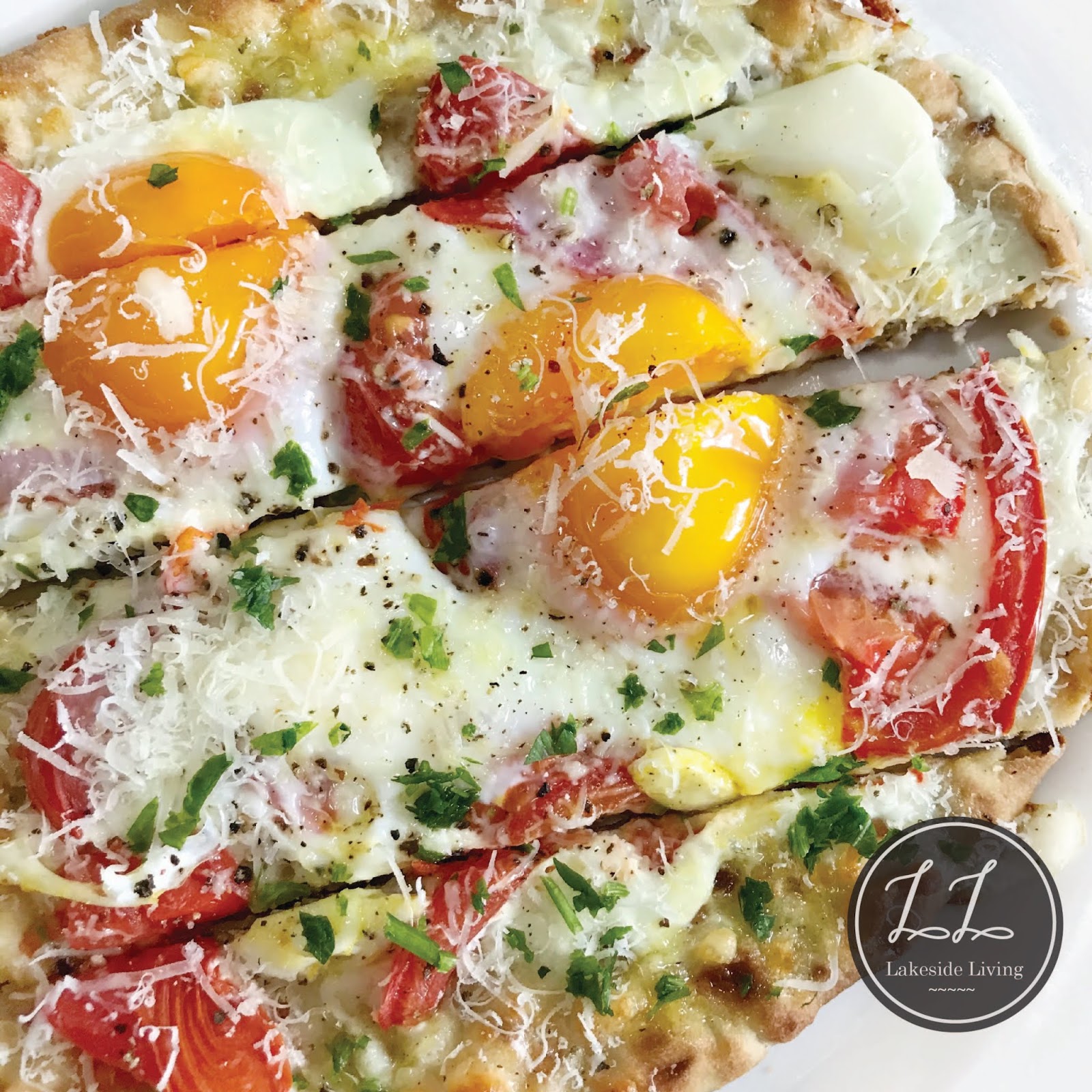Make Mornings Eggcellent with this Sunnyside Up Egg Breakfast Flatbread