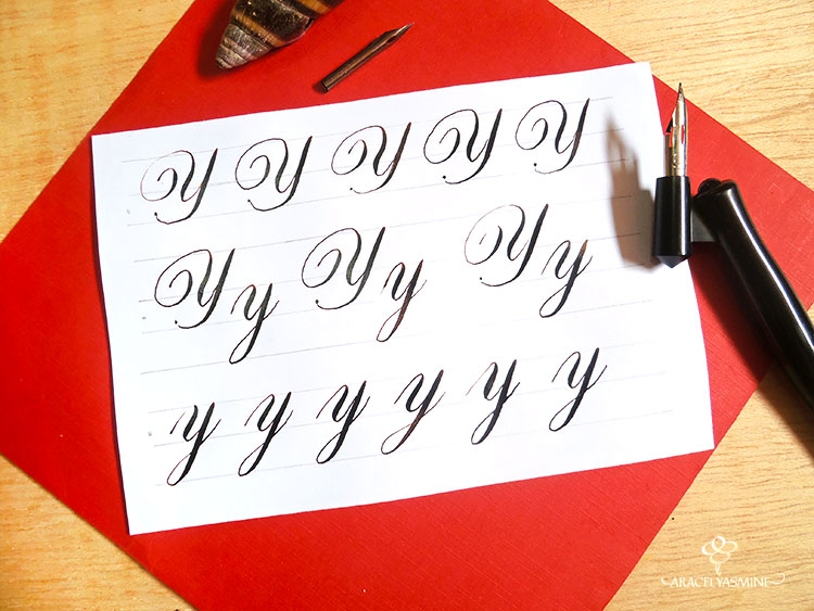 caligrafia copperplate como escribir letra y abecedario