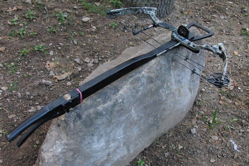 The Slingshot Channel Home made crossbow Finished!