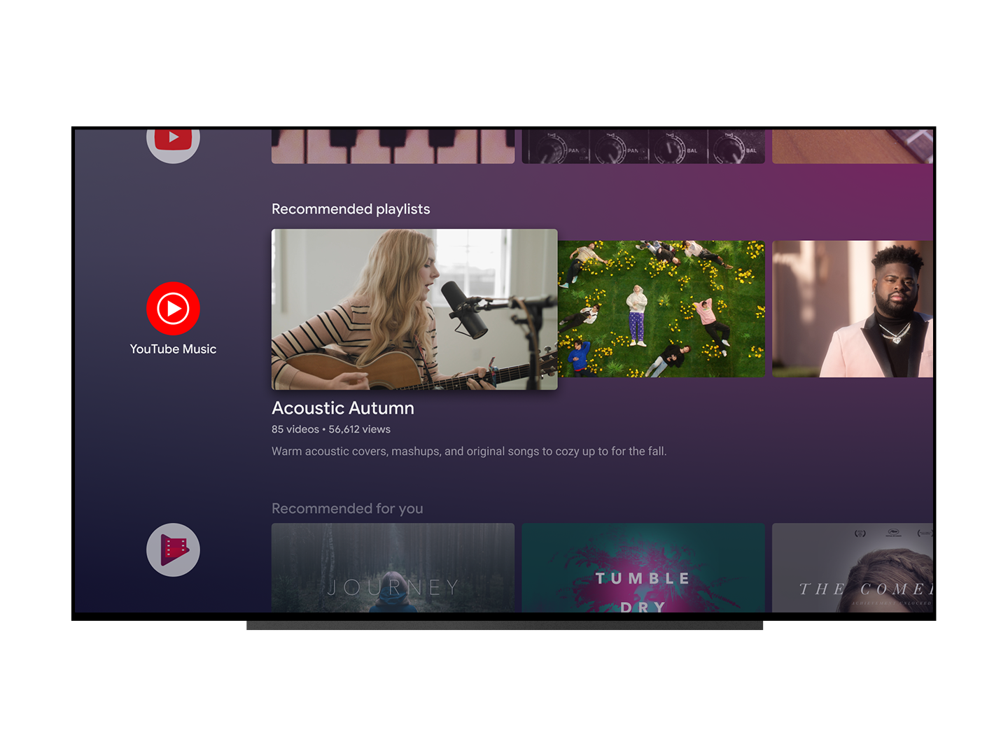 YouTube Music en TV