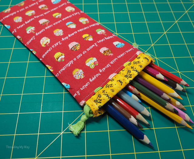 Threading My Way: No Zip Pencil Case ~ Easy to Make Drawstring Bag