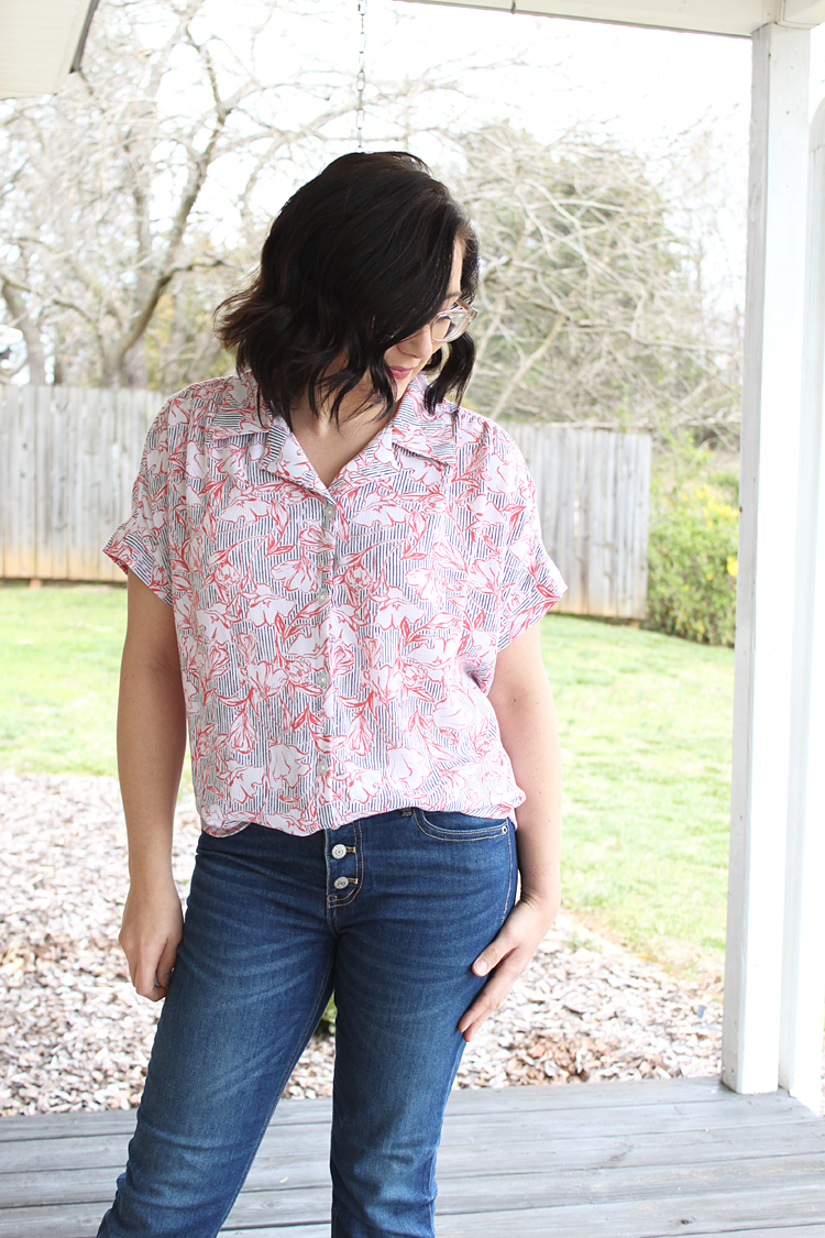 Gathered Shoulder Willamette Shirt // Sewing For Women