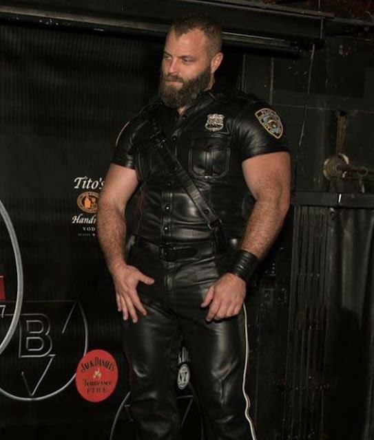 Cop in Leather