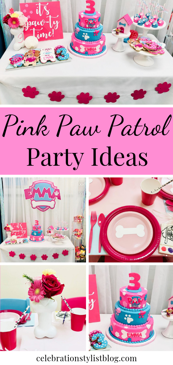 Pink Paw Patrol Party Ideas by The Celebration Stylist