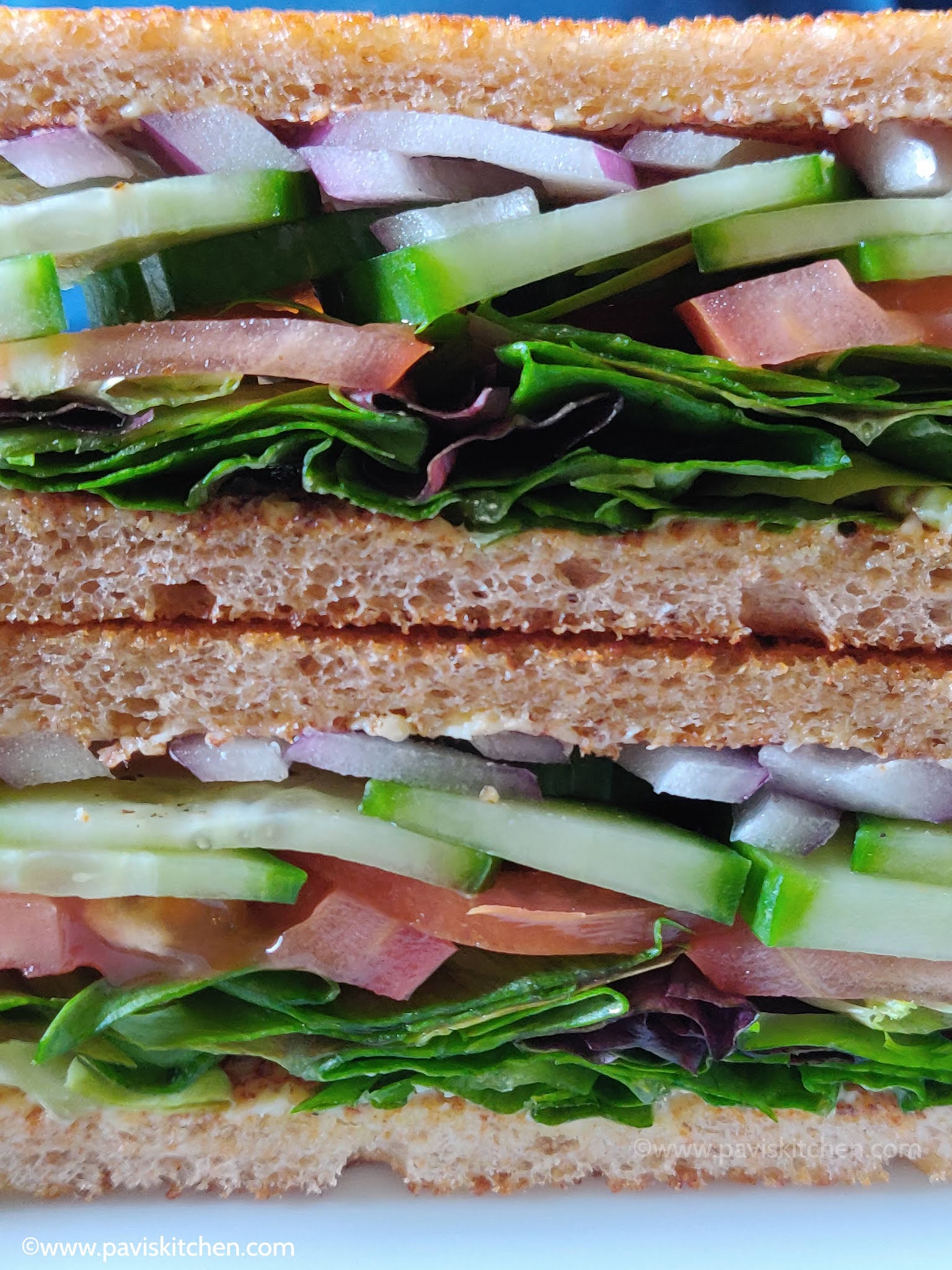 Veg sandwich recipe Indian vegetable sandwich Toasted whole wheat