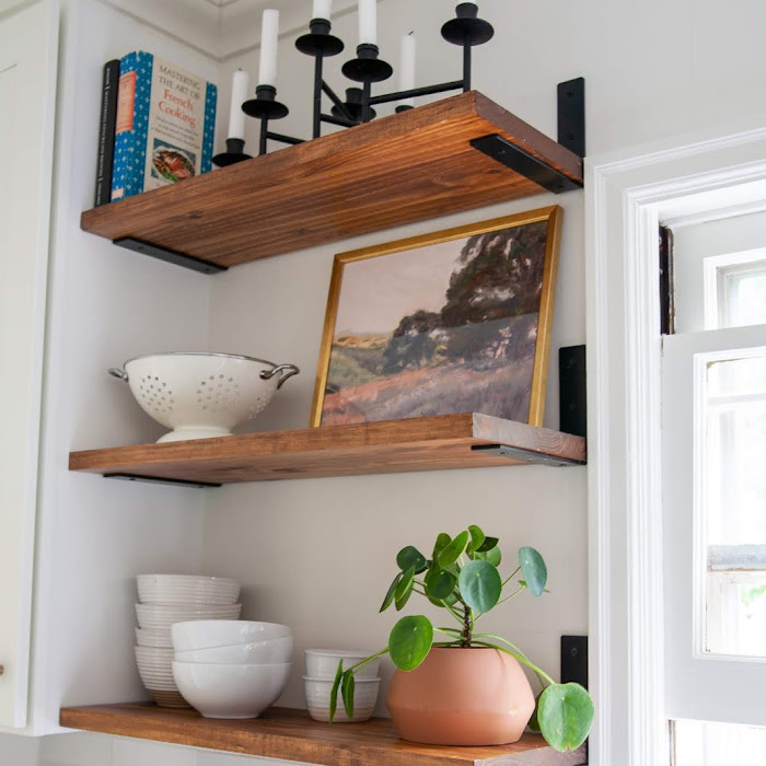 Easy DIY Floating Shelves - Floating Shelf Tutorial Video & Free Plans