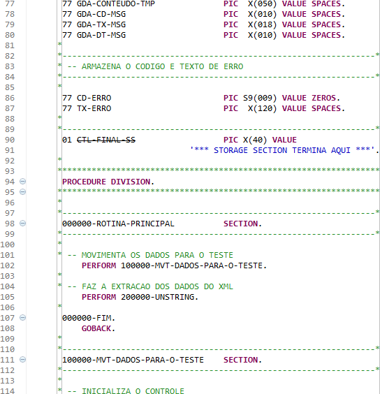 Experiência COBOL: fevereiro 2016