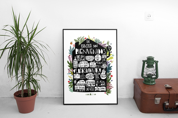 Lámina regalo Umidori Estudio para primer encuentro BlogGal Lámina de Umidori Estudio