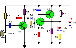 Electronic Candle Blow Out Schematic | Xtreme Circuits