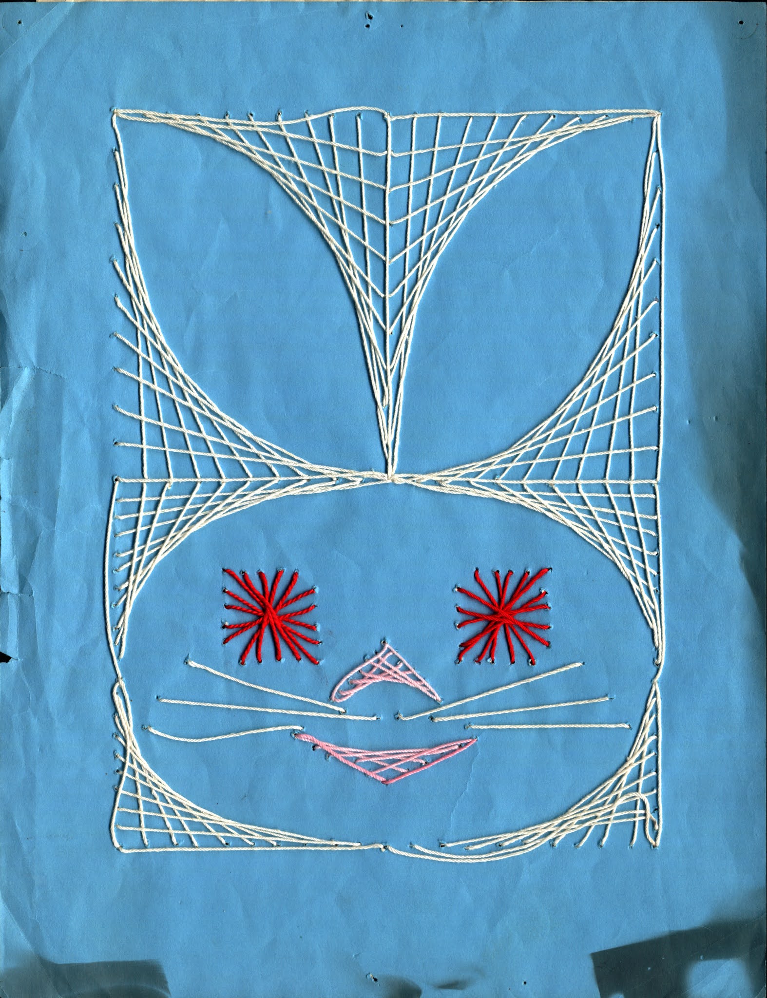 Life, Libraries, Lutherans & Life with Latif: String Art on Paper--Bunny