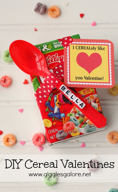 DIY Cereal Valentines
