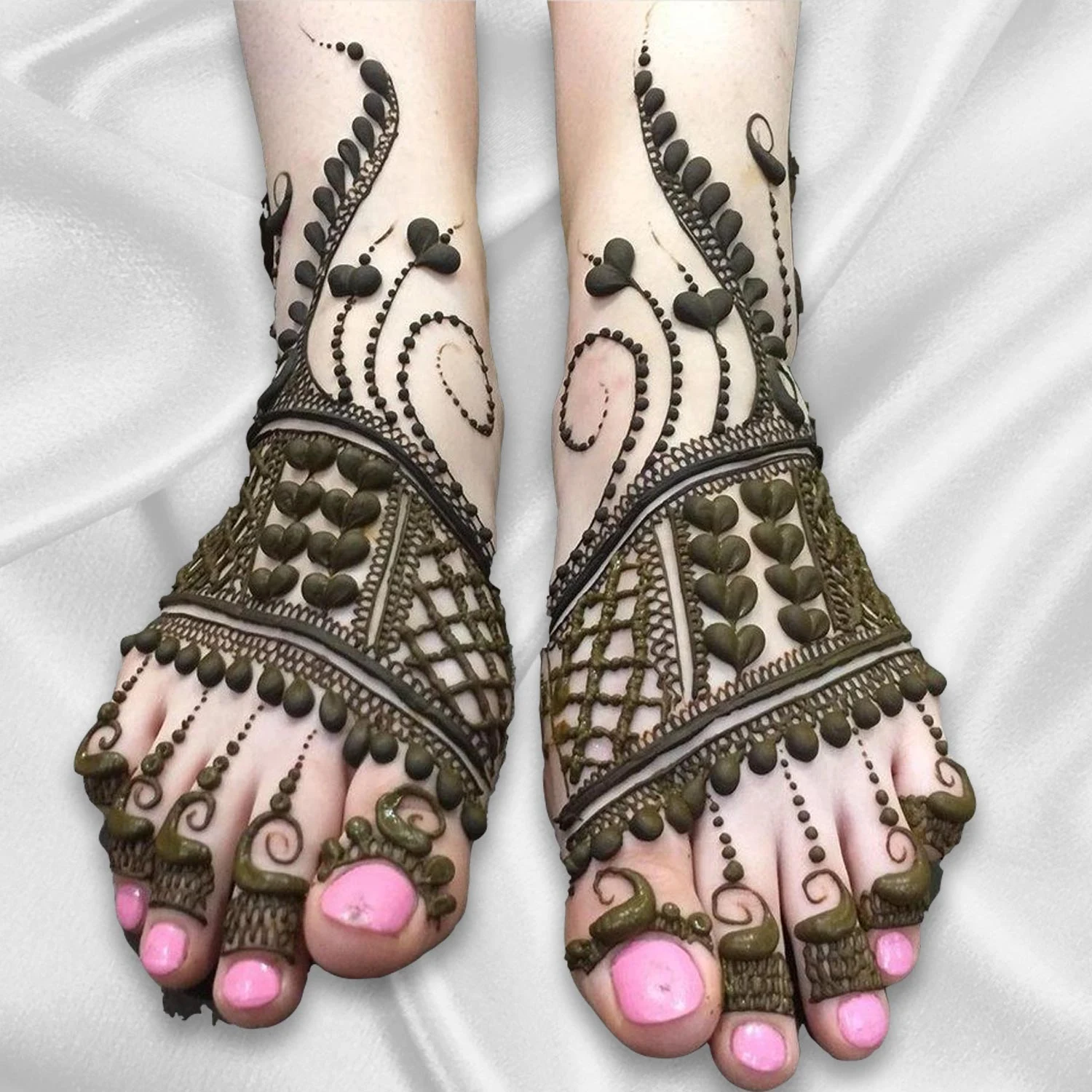 Stylish Foot Mehndi Design – Beautiful Simple Mehndi Designs # 09