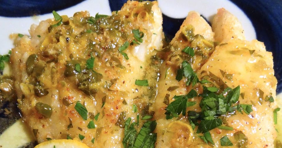 Scrumpdillyicious Haddock Meunière with Lemon Butter Caper Sauce