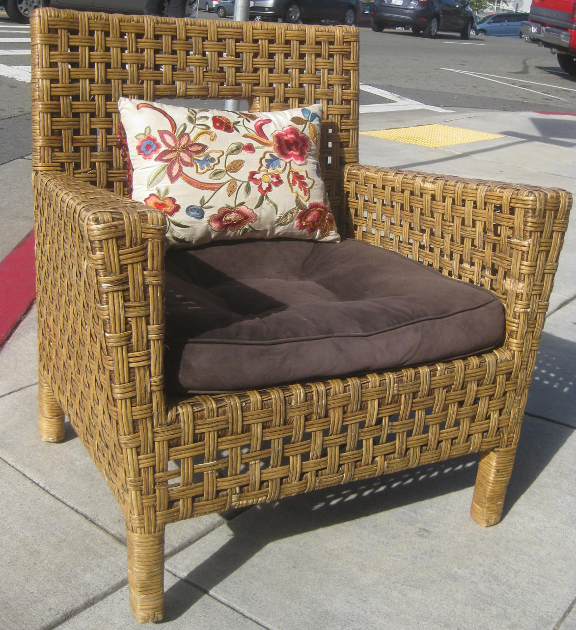 UHURU FURNITURE & COLLECTIBLES SOLD Wicker Chair 50