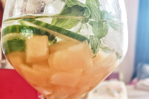 Cucumber Melon Sangria | Nik Snacks