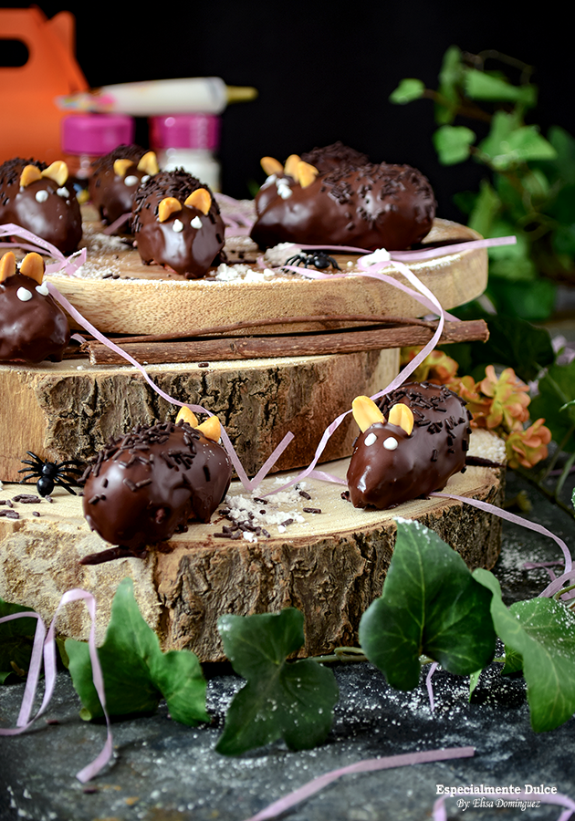 Ratones de chocolate fáciles para Halloween Especialmente Dulce