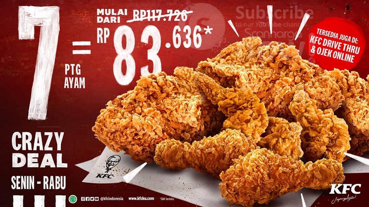 Promo KFC Terbaru Diskon CRAZY DEAL Juli 2021 Promo KFC Terbaru Diskon CRAZY DEAL Juli 2021