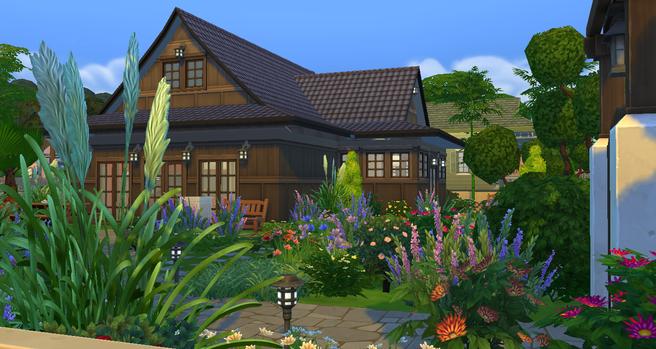 SimsDelsWorld The Sims 4 Asian traditional house 01