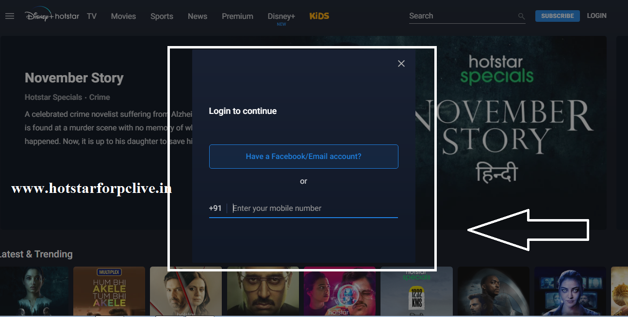 How to login to Disney plus Hotstar without OTP