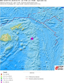 Cutremur puternic cu magnitudinea de 6,6 grade in Fiji