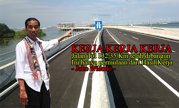 Mencengangkan! Hanya 1 tahun, Jokowi bangun 132,35 Km Jalan Tol