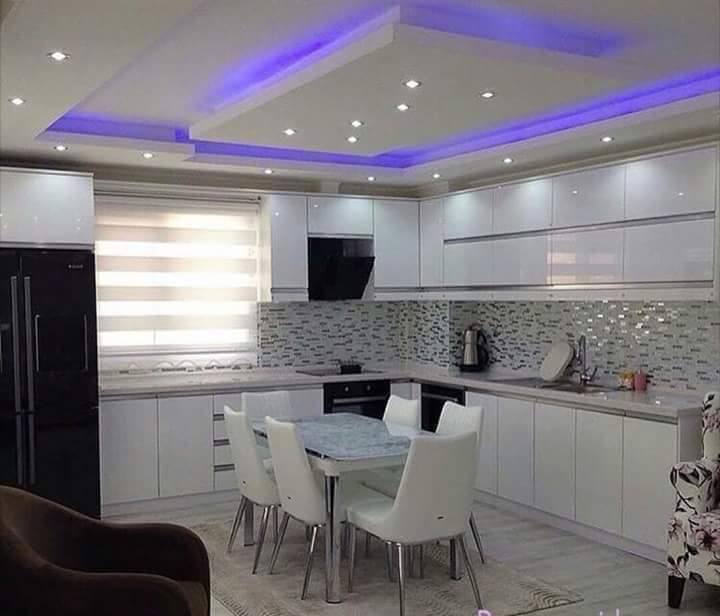 25 Gorgeous Kitchens Designs With Gypsum False Ceiling