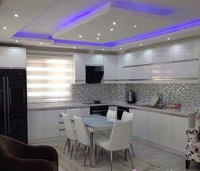 25 Gorgeous Kitchens Designs With Gypsum False Ceiling ...