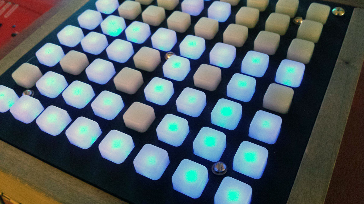 MATRIXSYNTH: Monome Grid 64 with White Whale, Switch Eurorack modules