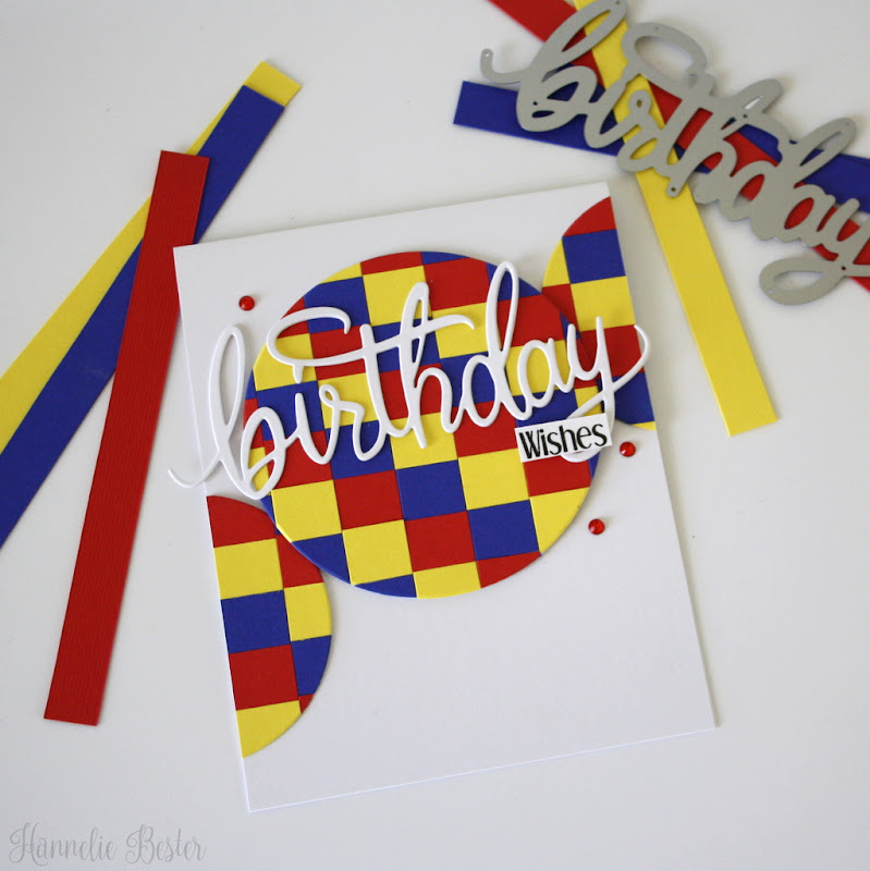 Circles and squares-primary colors-birthday card-hero arts 