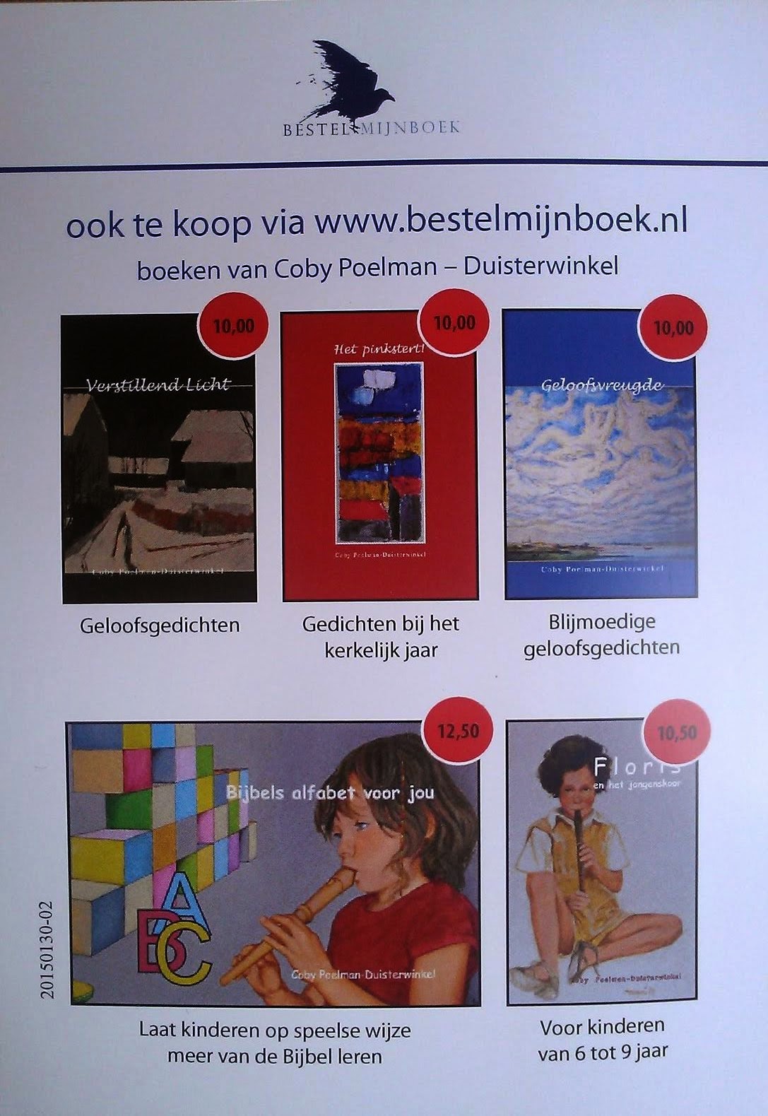 Verkrijgbaar via cobytjeert@live.nl en de boekhandel, voor een preview kunt u de boeken aanklikken.