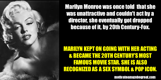 Success Stories From Famous People Who Failed Before Succeeding: Marilyn Monroe