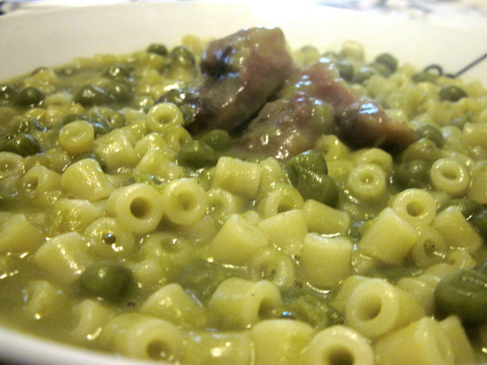 Le ricette di Nonna Celeste Pasta e piselli